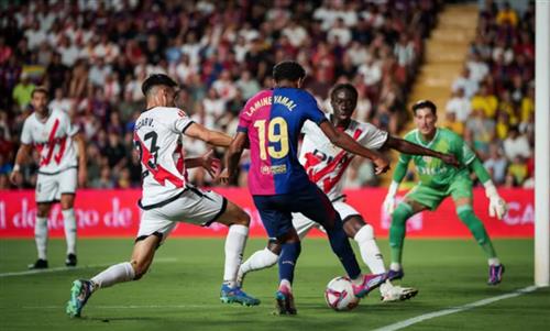 النتيجة التاريخية لمباراة رايو فاليكانو vs برشلونة