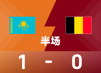 الشوط الأول التمهيدي لأوروبا العالمية: سجل ساتيبيف، كازاخستان 1-0 بلجيكا مؤقتاً
